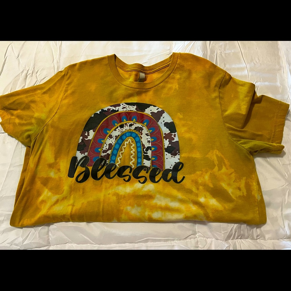 Blessed Cowhide Rainbow T-shirt